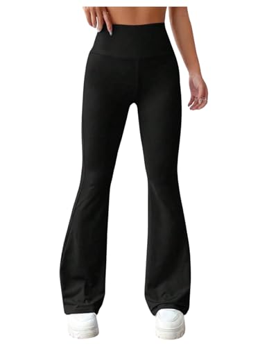 Pantalones pitillo y leggings acampanados con lazo para mujer de cintura alta