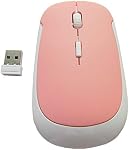 Wireless Mouse, 2.4Ghz Wireless Mice Optical Pc Computer Cordless Mouse with Receive Pink Creative and Exquisite Workmanship Practical Treatment