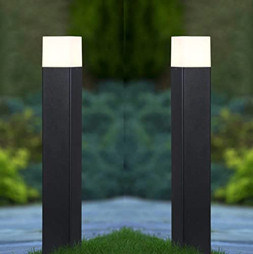 GreyWings Bollard Outdoor 24 inch Pole Light for Home Decorative Exterior/Outdoor Light/Gate Light/Garden Lamp/Pillar Lamp/Gardner Lights, Grey (Pack of 2).-image-45