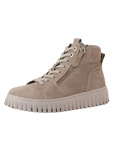 Tamaris Botines de Tacón para Mujer, Plantilla Extraíble, Gris, Piel, 39 EU