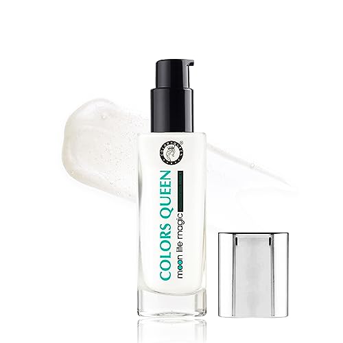 Colors Queen Moon Lite Magic Highlighting Primer for Face Makeup | Non-Greasy, Long-Lasting & Lightweight Formula | Skin-Hydrating Poreless Primer with Dewy Finish Face Primer - 32 ml (02 - Gold)
