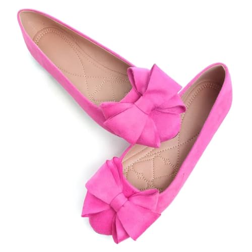 Image of TN TANGNEST Women Fashion Bowknot Flats Comfort Pointed Toe Dress Shoes