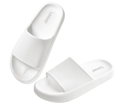 Image of Leevar Cloud Slides for Women and Men - Soft, Comfy, Relax Cloud Slippers, Thick Sole, Non-slip Slides for Men, Easy to Clean, Shower, Swimming, Beach, Indoor and Outdoor Slides for Men