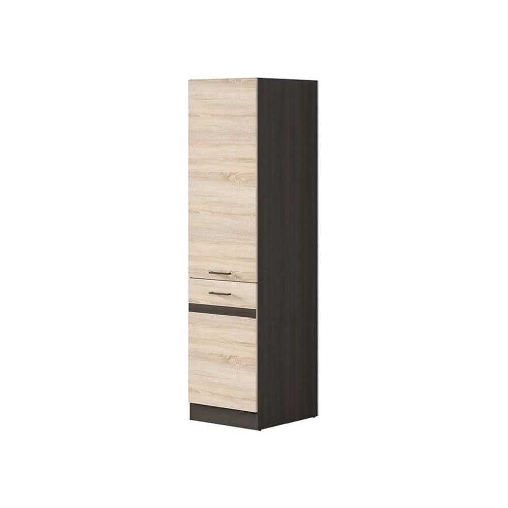 Générique JUNONA Colonne de Cuisine L 50 cm - Décor Chene Sonoma et Wengé