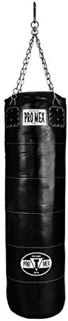 Pro Mex Power - Bolsa pesada, color negro, 100 libras - Bolsa de boxeo, bolsa pesada, bolsa de boxeo colgante, bolsa de boxeo, bolsa de boxeo,
