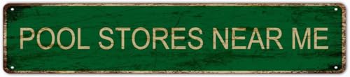 Metal Sign Pool Stores Near Me Vintage Retro Tin Signs Aluminum For Kitchen Home Garden Wall Bar Cafe Decor Gift For Women Men 4x16 inch