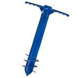 Support de parapluie : fabriqué avec un matériau plastique stable, léger et durable, support de jardin