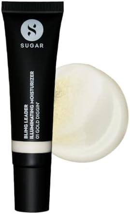SUGAR Cosmetics Bling Leader Illuminating Moisturizer | Strobe Cream with Vitamin E | Lightweight | Protects against Pollution | 25ml - 01 Gold Diggin