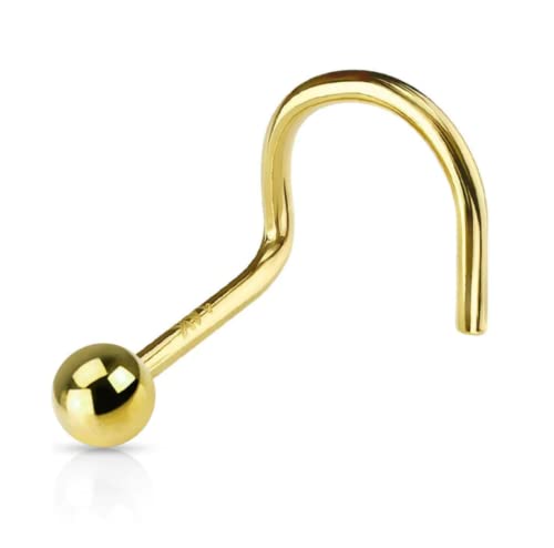 abhooshan 92.5 Sterling Silver Very Tiny Dot Size 1mm-4mm Ball Nose Pin For Pierced Nose with Wire for Helix Cartilage Lobe Tragus | With Certificate of Authenticity (3, Yellow Gold) (B0BVBQK8BJ) Amazon Price History, Amazon Price Tracker