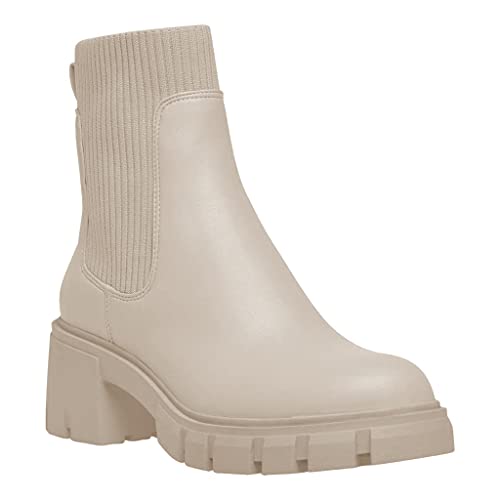 Core Shoes Women's Chelsea Ankle Boots – Lace Up, Chunky Sole, Sock Heel, Combat Style-385861