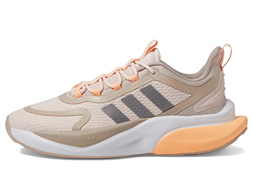 adidas Tênis Feminino Alphabounce+, Quartzo maravilhoso/cinza-acastanhado metálico/maravilha acastan