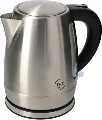 JVD Kingsley 1L Electric Kettle | 2200W Fast Boil | Stainless Steel Matte Finish | Auto Shut-Off & VDE Safety Plug | Wide Mouth Design
