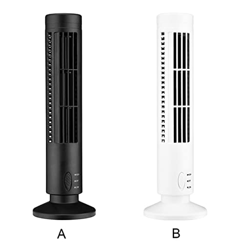 Widealiff Ventiladores de torre de pé USB sem lâminas, condicionado de piso grande vento grande angu