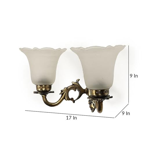Image of ELIANTE Antique Brass Metal Wall Light NO-1-2W | 3 Years Warranty | Free - LED LAMP