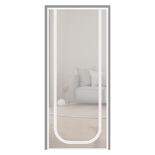 Zanzariera a Rete - Porta a Rete Resistente Per Gatti Con Cerniera,Cancello Sicurezza Per Casa Cucina Soggiorno Bagno Balcone Camera da