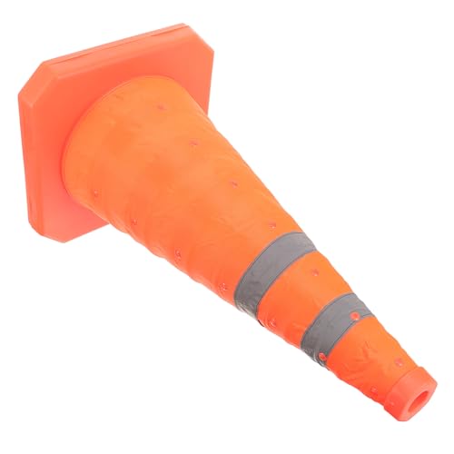 SMASOLO Cono de Seguridad Vial de Cono de Tráfico para Control de Tráfico y Estacionamiento Diseño Práctico y de Espacio para Emergencias Deportivos y Construcción Alta Visibilidad