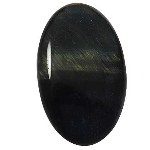 Œil de tigre bleu cabochon 36,05 carats pour sertissage et bijoux Qc03
