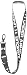 Under Armour Undeniable Lanyard, Black (001)/White, One Size