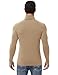 Poriff Men's Turtleneck Thermal Shirt Long Sleeve Fleece Lined Undershirts Warm Base Layer Winter Tops (Khaki S)