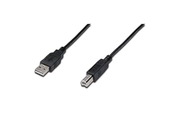 DIGITUS USB 20 Kabel - 18 m - USB-A zu Typ-B - 480 Mbps - Verbindungskabel für Computer Notebooks Hubs Drucker - Schwarz