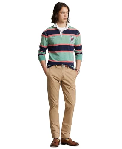 POLO RALPH LAUREN Men's Classic Fit Striped Jersey Rugby Shirt3