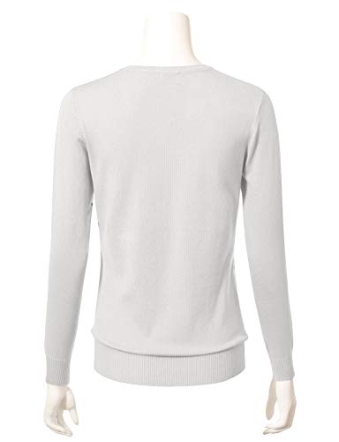 Image of Allsense Women's Long-Sleeve Crewneck Cardigan | Classic Button Down Sweater, Soft Fine Knit, Lightweight