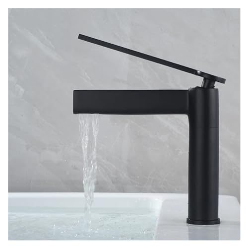 Robinet lavabo à disque monté avec commande manchette fluide pour eau chaude et froide - 6