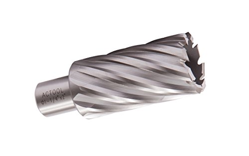 ACTOOL 1-1/4" Diameter × 2" Depth of Cut HSS ANNULAR Cutter