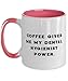 Coffee Gives Me My Dental Hygienist. Two Tone 11oz Mug, Dental hygienist Cup, Unique Gifts For Dental hygienist from Colleagues, Unique gift ideas, Inexpensive gift ideas, Handmade gift ideas,
