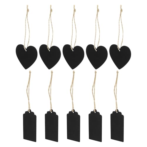 Pizarras colgantes de madera con formas de corazón y rectangular para inspirar tus días en el hogar