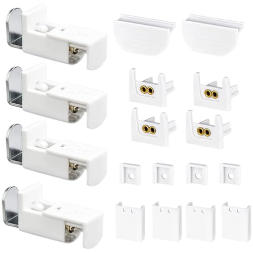 Healeved Zubehörset für Plissee Rollos aus Weißem Kunststoff mit Vielseitiger Kompatibilität Wiederverwendbar Inklusive Gardinenhalter und Befestigung für Fensterdekoration