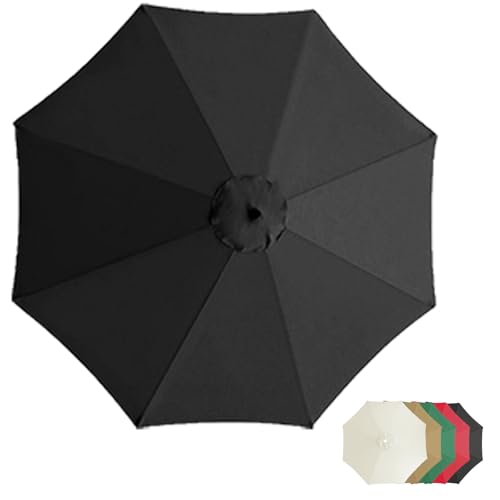 Toldo impermeable de sombrilla 2,7 m resistente para viento y lluvia 2