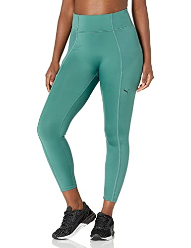 Image of PUMA Women's Studio High Waisted 7/8 Tights, Blue Spruce, Medium