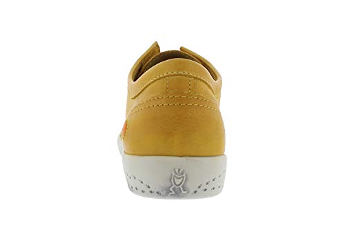 Softinos ISLA WASHED, Damen Low-Top, Gelb (Yellow), 39 EU (6 UK)