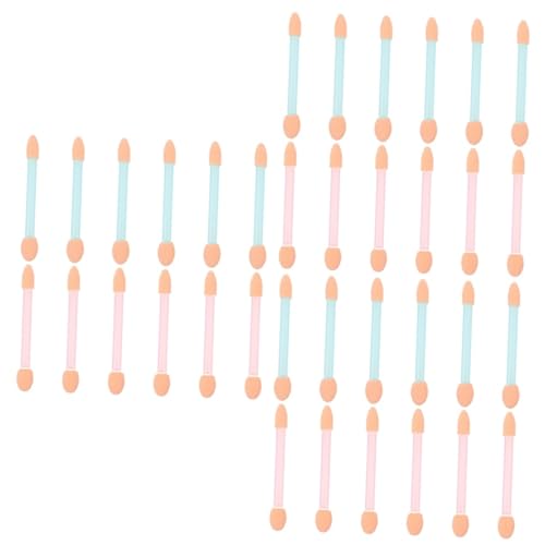 Housoutil 3sets Sponge Eyeshadow Applicators Makeup Eyeshadow Brush Kit 24pcs*3 Random Color