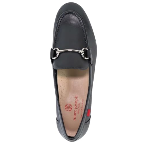 Image of Womens Genuine Leather Comfort Slip On Buckle Dress Loafer