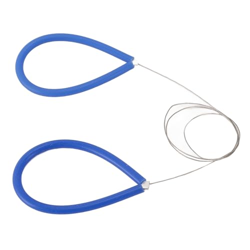 Phefop Alambre de Corte de Arcilla, Cortador de Cerámica de Alambre de Acero Inoxidable con de Silicona para Escultura de Queso de Masa (BLUE)