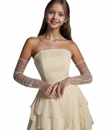 Junior Bridesmaid Dresses Long Tiered Ruffles Flower Girl Dress Strapless Chiffon Girls Wedding Party Dress3