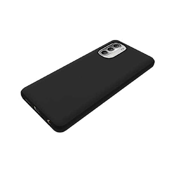 Image of Mobile Back Cover Case for Moto G51 (5G) (Silicone Case|CameraProtection|Black SC1510)