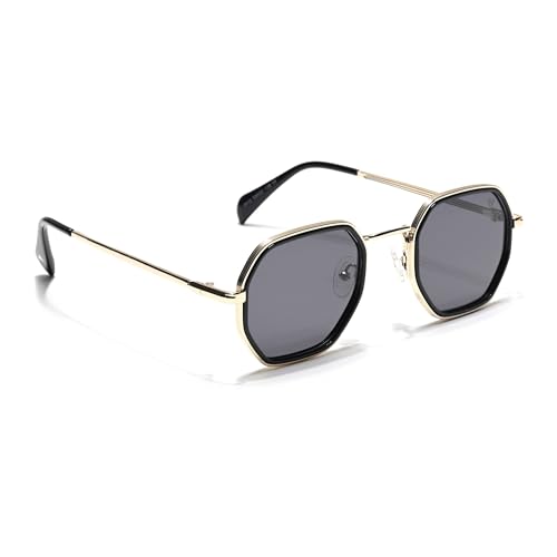 Image of Voyage Geometric UV Protected & Polarized Sunglasses for Men & Women