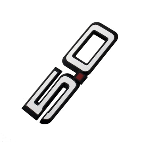 Image of 2pcs Replacement for 2024-2025 5.0 Letters Emblem Door Side 3D Badge Decal Nameplate (Black Whiite)