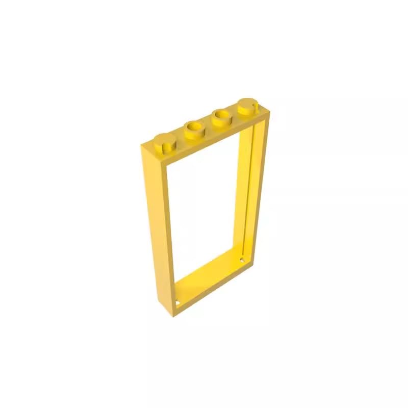 Gobricks 60596 Door Door Frame 1x4x6 Type 2 10 Pieces GDS-874 Compatible with Lego Building Blocks Color:Yellow โ image 1