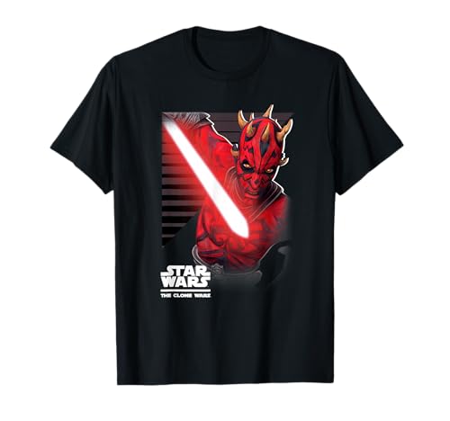 Star Wars The Clone Wars Darth Maul Saber Glow Camiseta