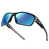 BONDDI Sunglasses Mens Polarised Sports Sunglasses for Men Women UV400 Protection Sun Glasses Driving Fishing Cycling Skiing Wrap Around Lightweight TR90 Frame, Accessories With Hard Case