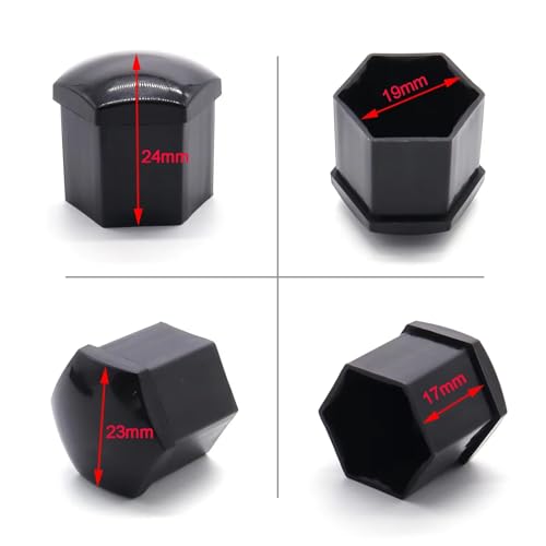 Tapas Protectoras para Tuercas de Rueda de Coche contra Óxido en Pernos de Rueda de 19 mm 3