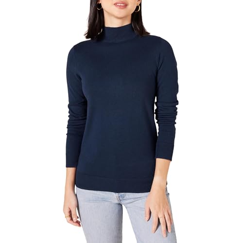 Image of Amazon Essentials Women's Lightweight Mock Neck Pullover Sweater, Regular Fit (Available in Plus Size)