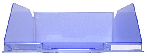 Exacompta 11510D 4er Pack Premium Briefablage Combo Maxi DIN A4. Ideale Briefkörbe für Ihre Organisation. Robuste und stapelbare Ablagekörbe eisblau transluzent