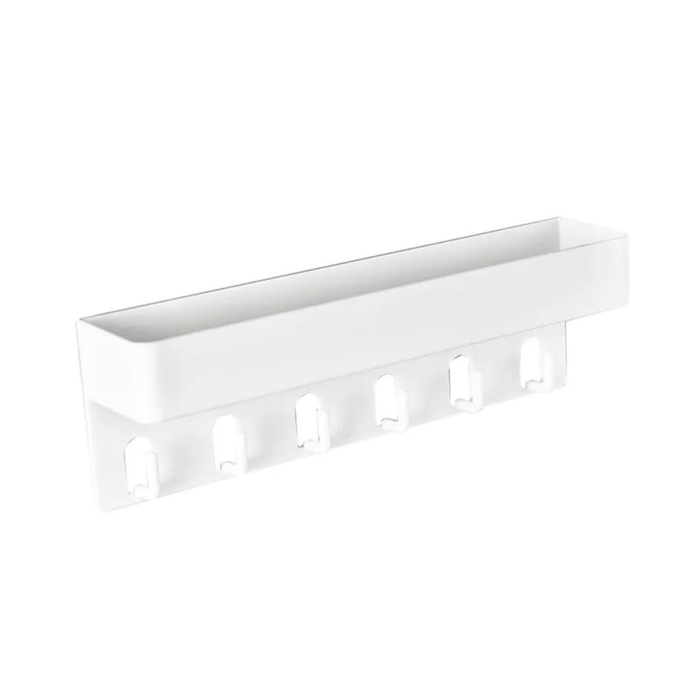 Llavero con estante para la entrada de casa y ganchos de llaves de cocina