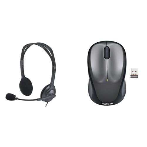 Image of Logitech H111 Wired Headphones On Ear Headphones with Mic Black