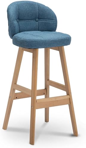 Tabouret de bar comptoir cuisine chaise salon gris hauteur 63 cm